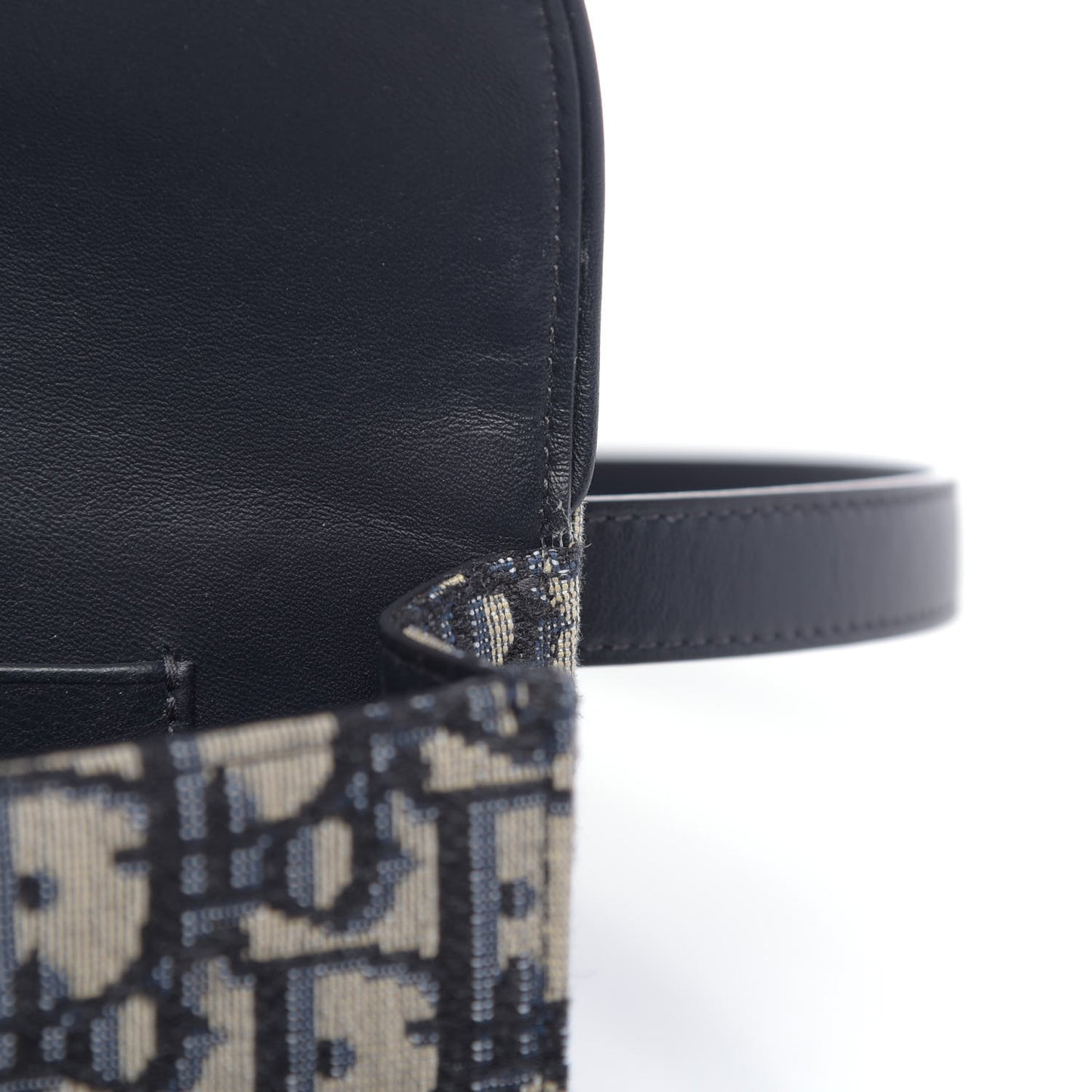 Oblique Saddle Belt Bag Blue
