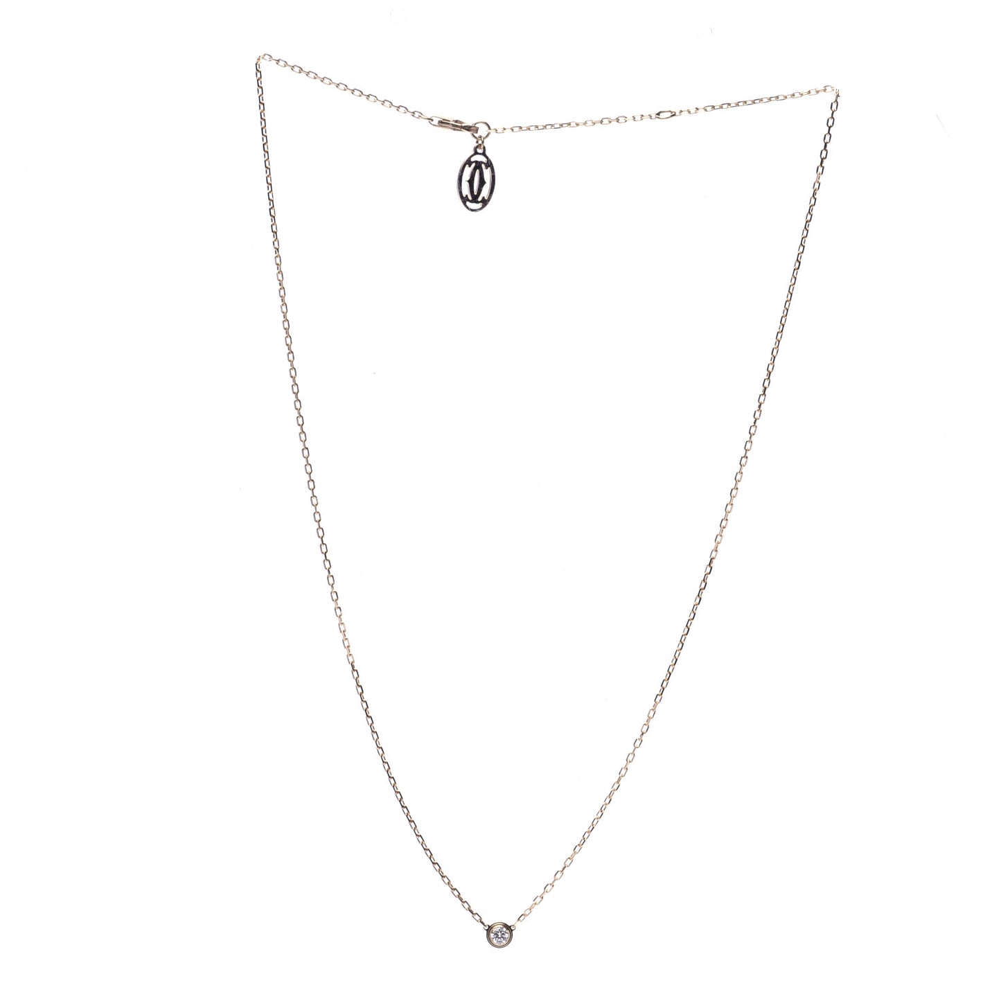 18K Yellow Gold Diamond SM D'Amour Pendant Necklace