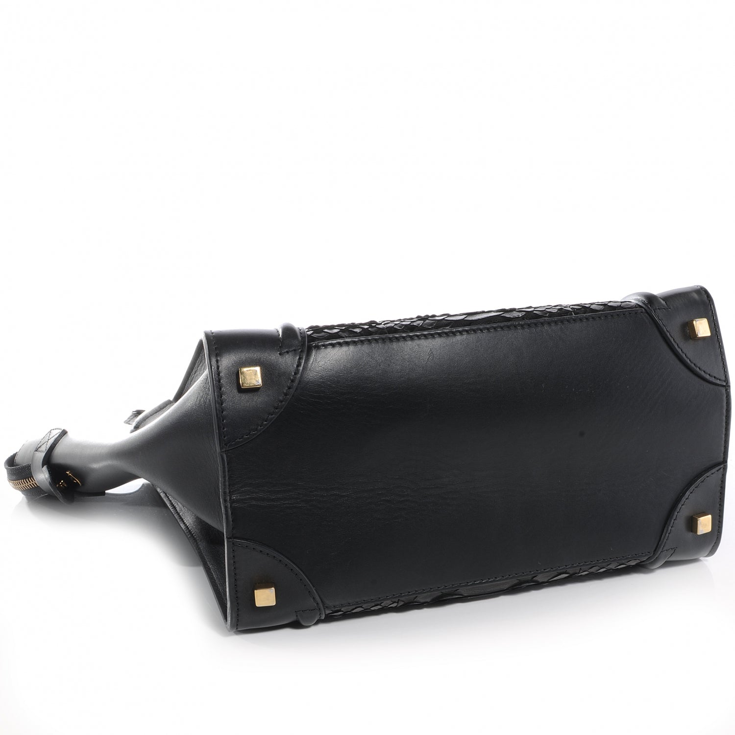 Celine Python Mini Luggage Black 4 of 8