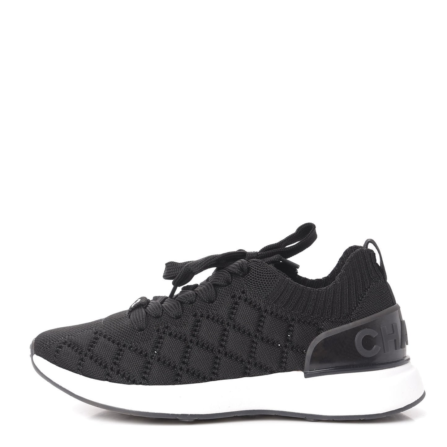 Mixed Fibers Quilted Womens CC Sneakers 35.5 Black
