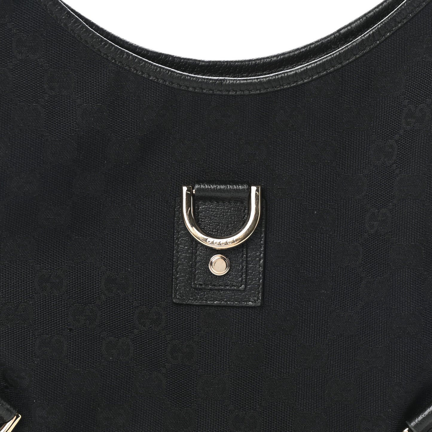 Monogram Medium Abbey D Ring Hobo Black