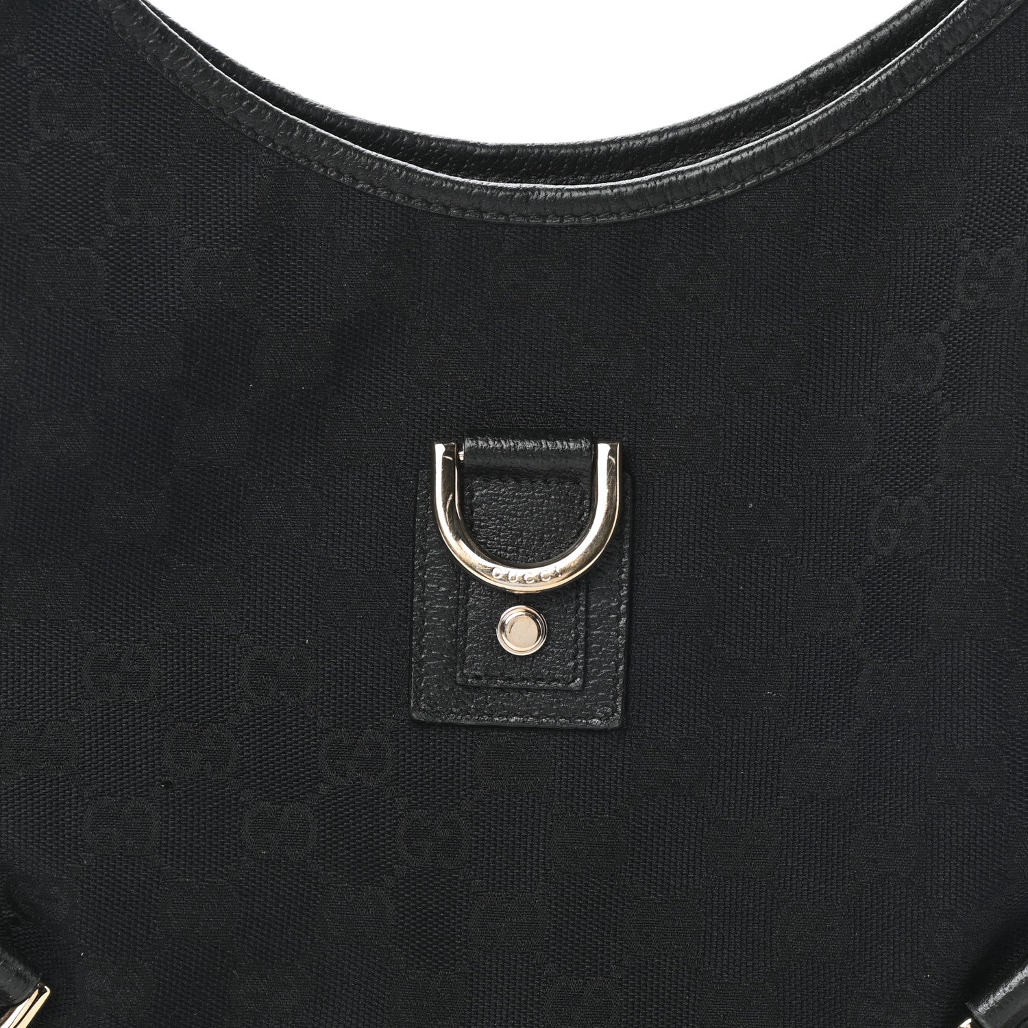 Gucci Monogram Medium Abbey D Ring Hobo Black 7 of 9