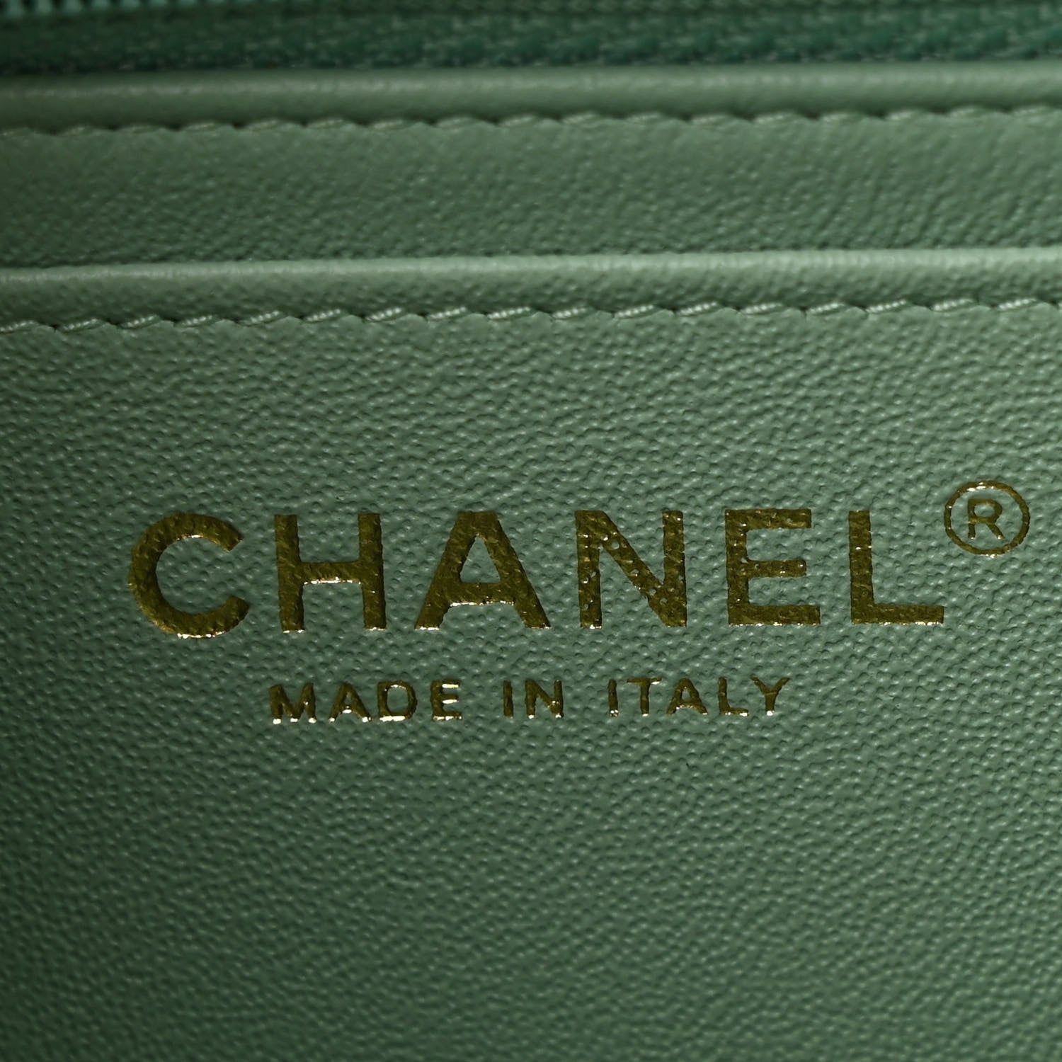 Chanel Lambskin Quilted Mini Rectangular Flap Light Green 6 of 10