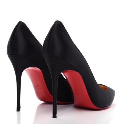 Christian Louboutin Satin Decollete 554 100 Pumps 39.5 Black 4 of 11