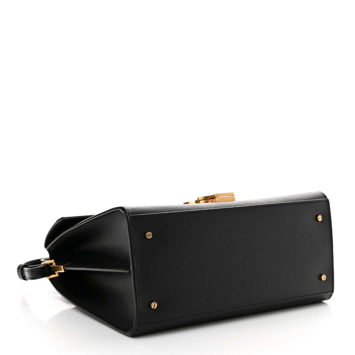 Grain de Poudre Medium Classic Monogram Cassandra Top Handle Black
