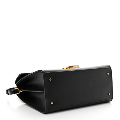 Saint Laurent Grain de Poudre Medium Classic Monogram Cassandra Top Handle Black 4 of 11