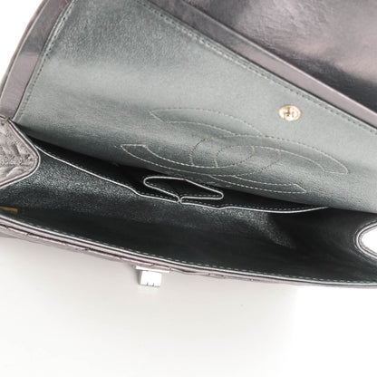 Chanel Metallic Aged Calfskin Quilted 2.55 Reissue 225 Flap Dark Silver 6 of 9