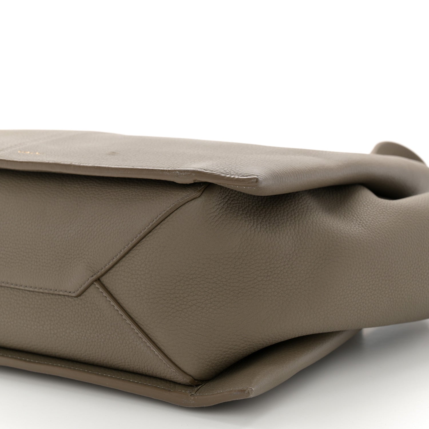 Celine Baby Grained Calfskin Medium Tri-Fold Bag Taupe 10 of 11