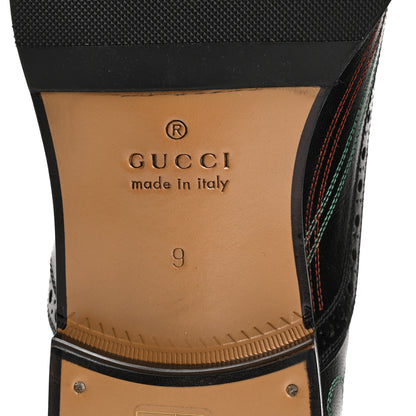 Gucci Quentin Goatskin Mens Loafers 9 Black 8 of 10