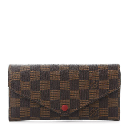 Louis Vuitton Damier Ebene Josephine Wallet Red 1 of 13