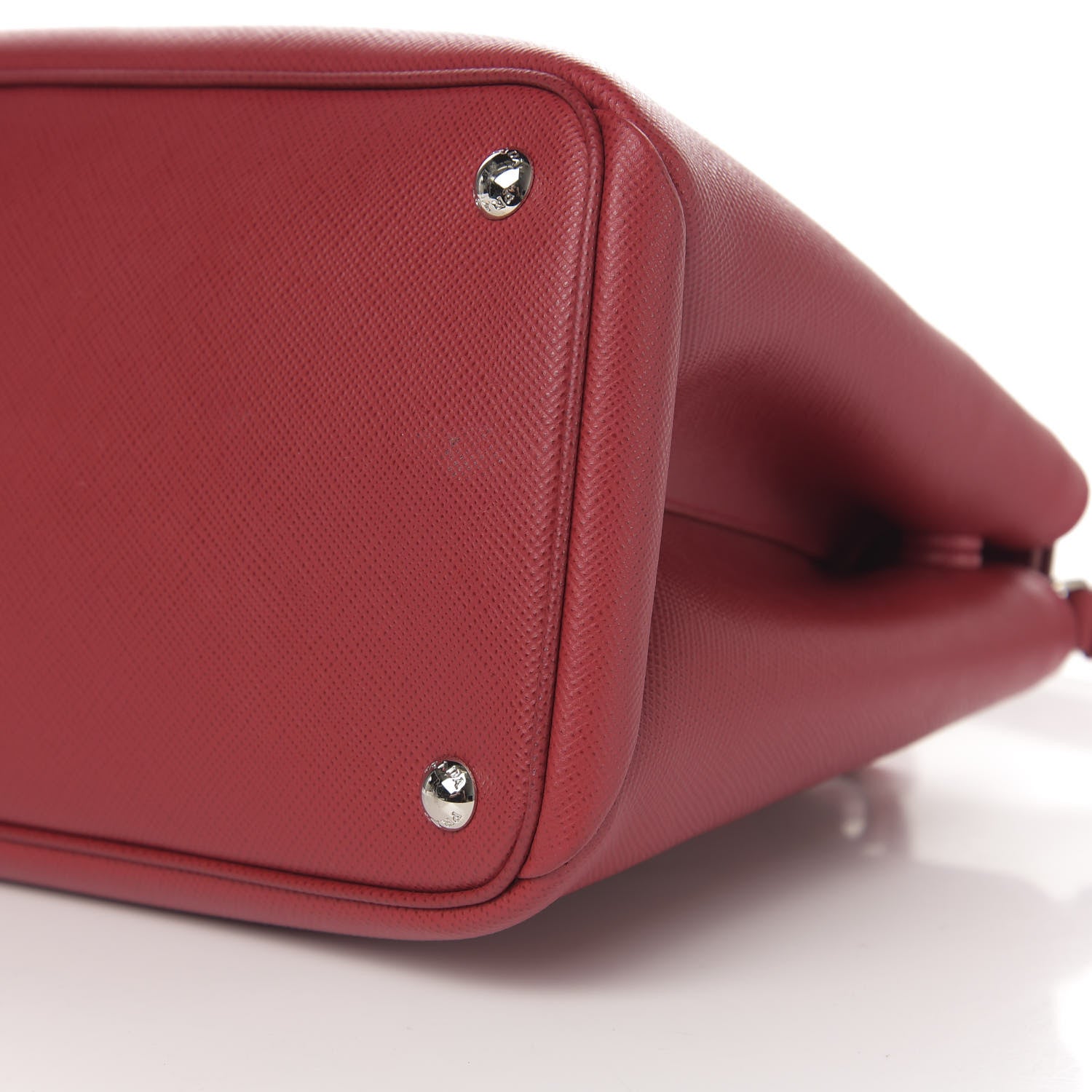 Prada Saffiano Cuir Twin Tote Fuoco 10 of 12