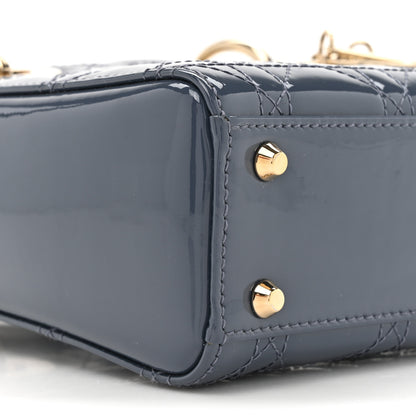 Christian Dior Patent Cannage Mini Lady Dior Pastel Night 10 of 11