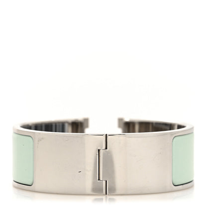 Hermes Enamel Wide Clic Clac H Bracelet PM Vert Argile 3 of 5