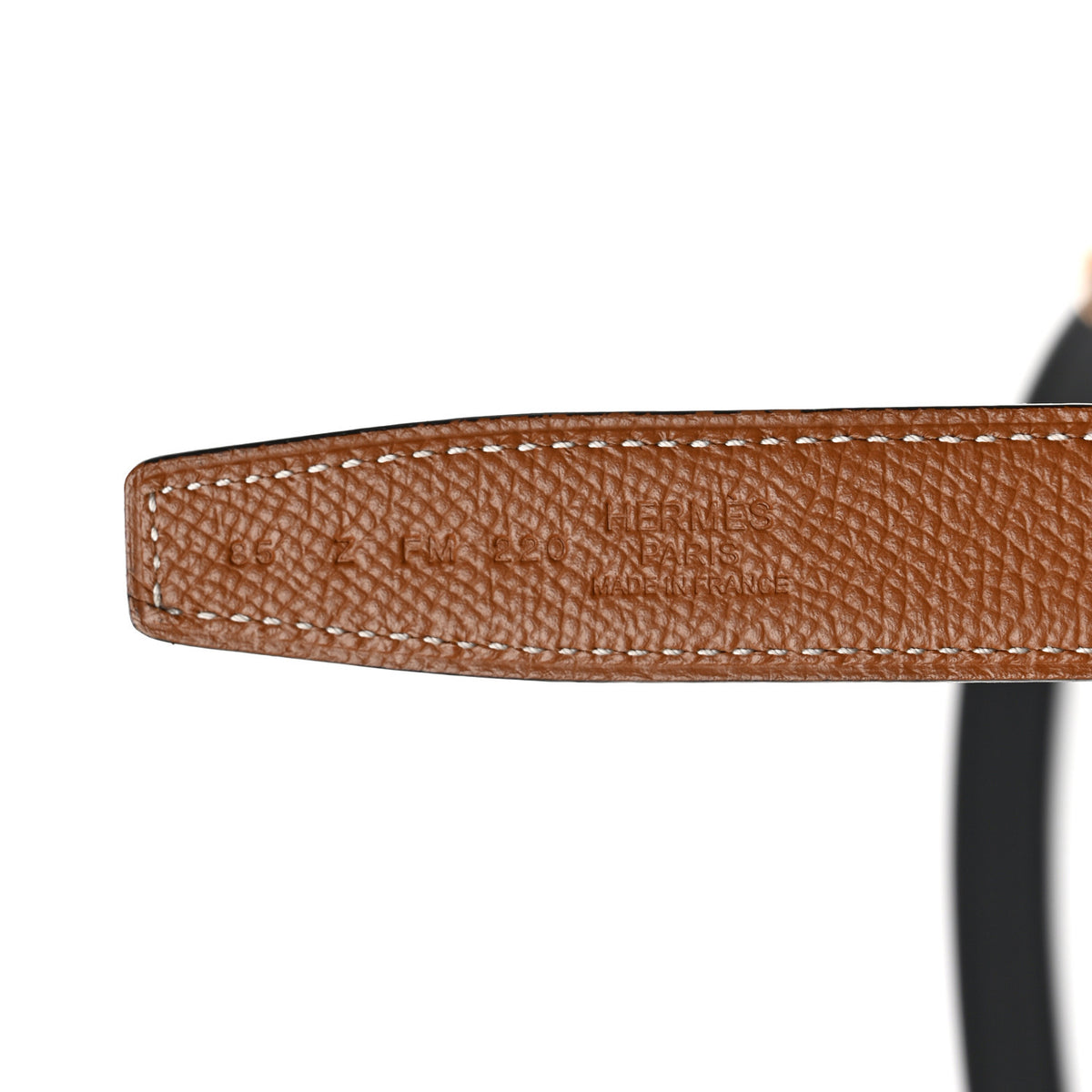 Hermes Swift Epsom 24mm Mini Constance H Belt 85 34 Black Gold 3 of 4
