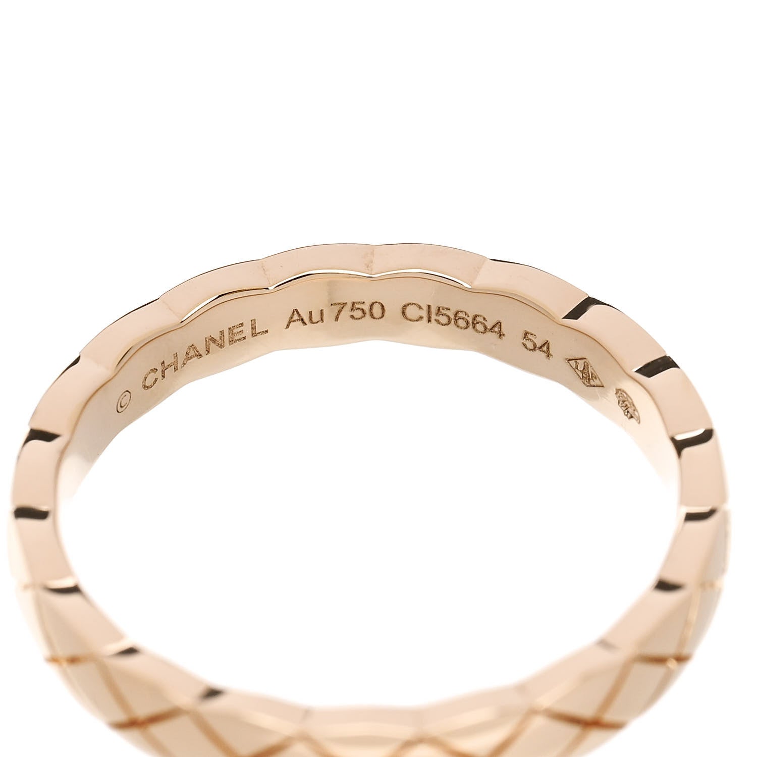 Chanel 18K Beige Gold Mini Coco Crush Ring 54 6.75 4 of 5