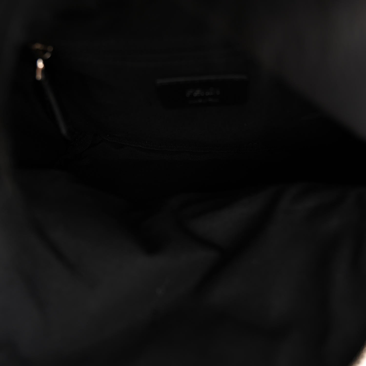 Fendi Nylon Vitello Dolce Goat Fox Fur Crocodile Monster Eyes Mini Backpack Black Sunflower 5 of 10