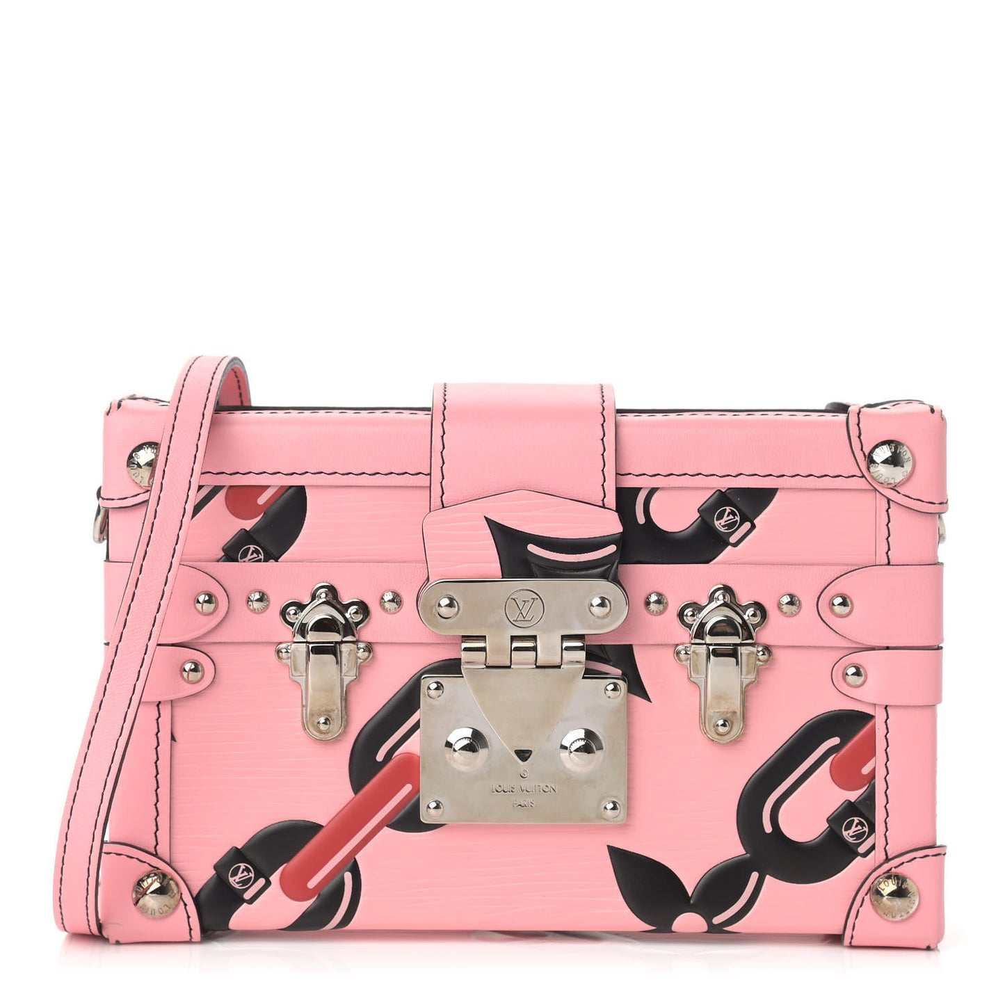 Epi Chain Flower Petite Malle Pink