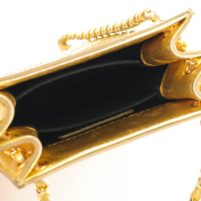 Chanel Patent Crossbody CC Phone Holder Gold 5 of 7