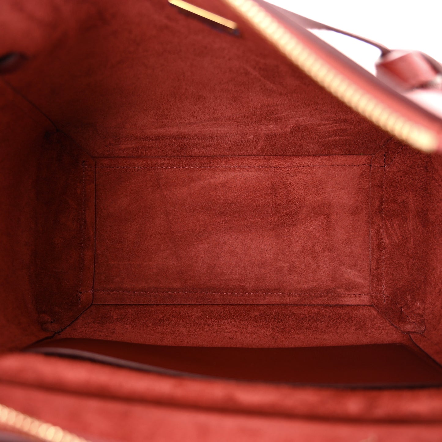Baby Grained Calfskin Micro Belt Bag Ruby