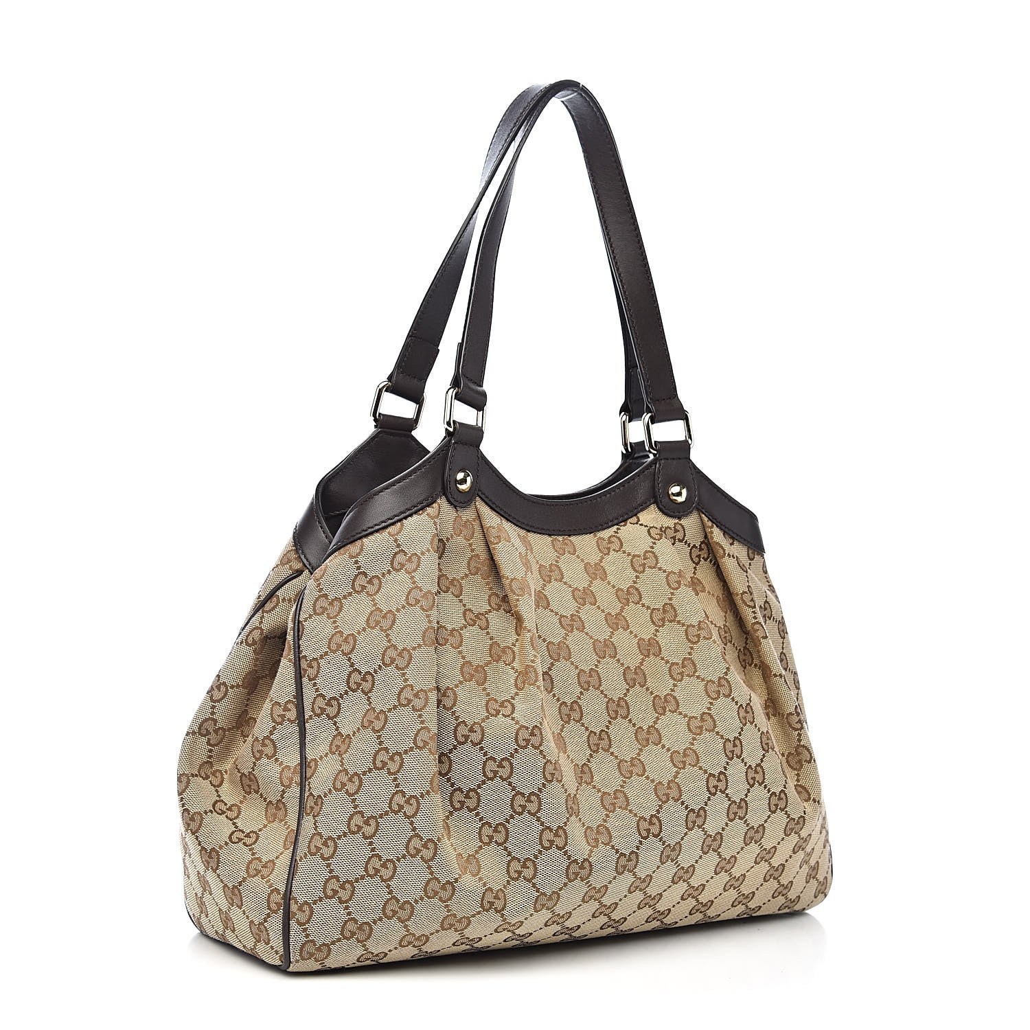 Gucci Monogram Shoulder Bag Dark Brown 3 of 10