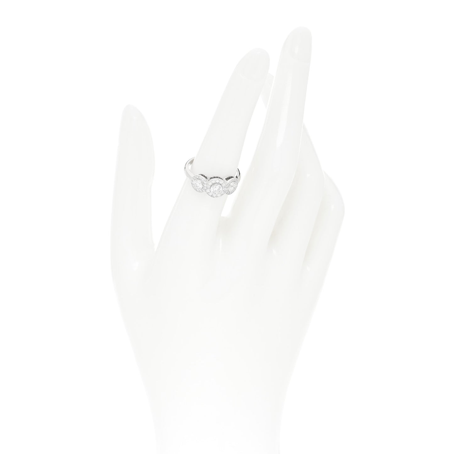 Platinum Diamond Circlet Ring 53 6.5