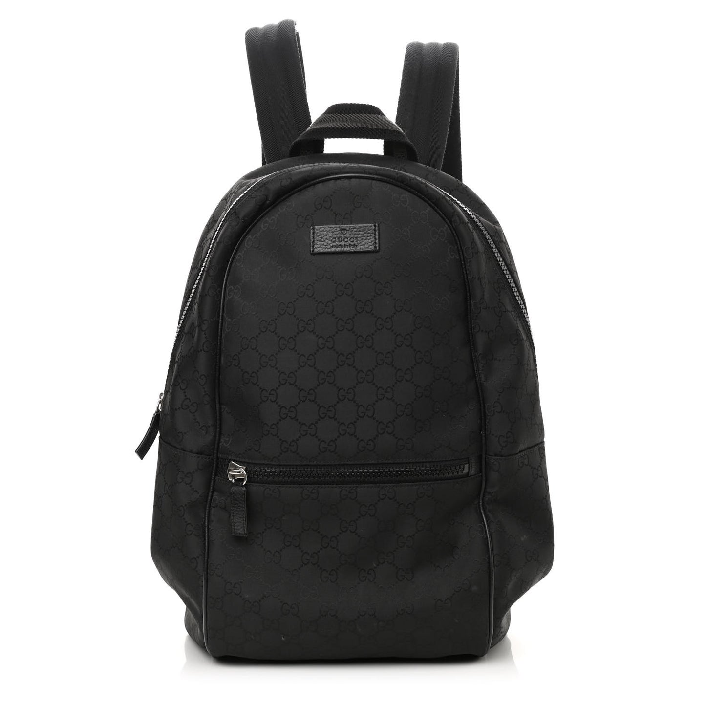 Nylon Monogram Slim Backpack Black