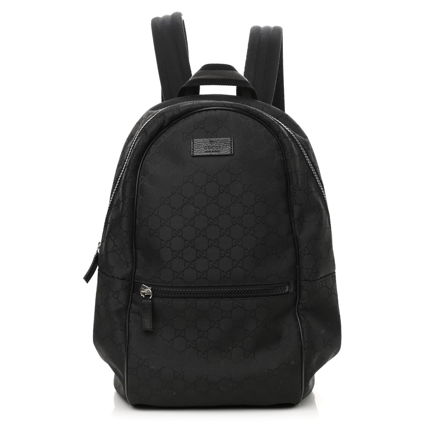 Gucci Nylon Monogram Slim Backpack Black 1 of 11