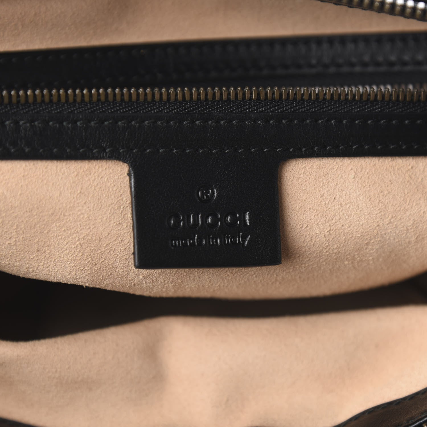 Gucci Calfskin Matelasse GG Marmont Flat Messenger Bag Black 5 of 9