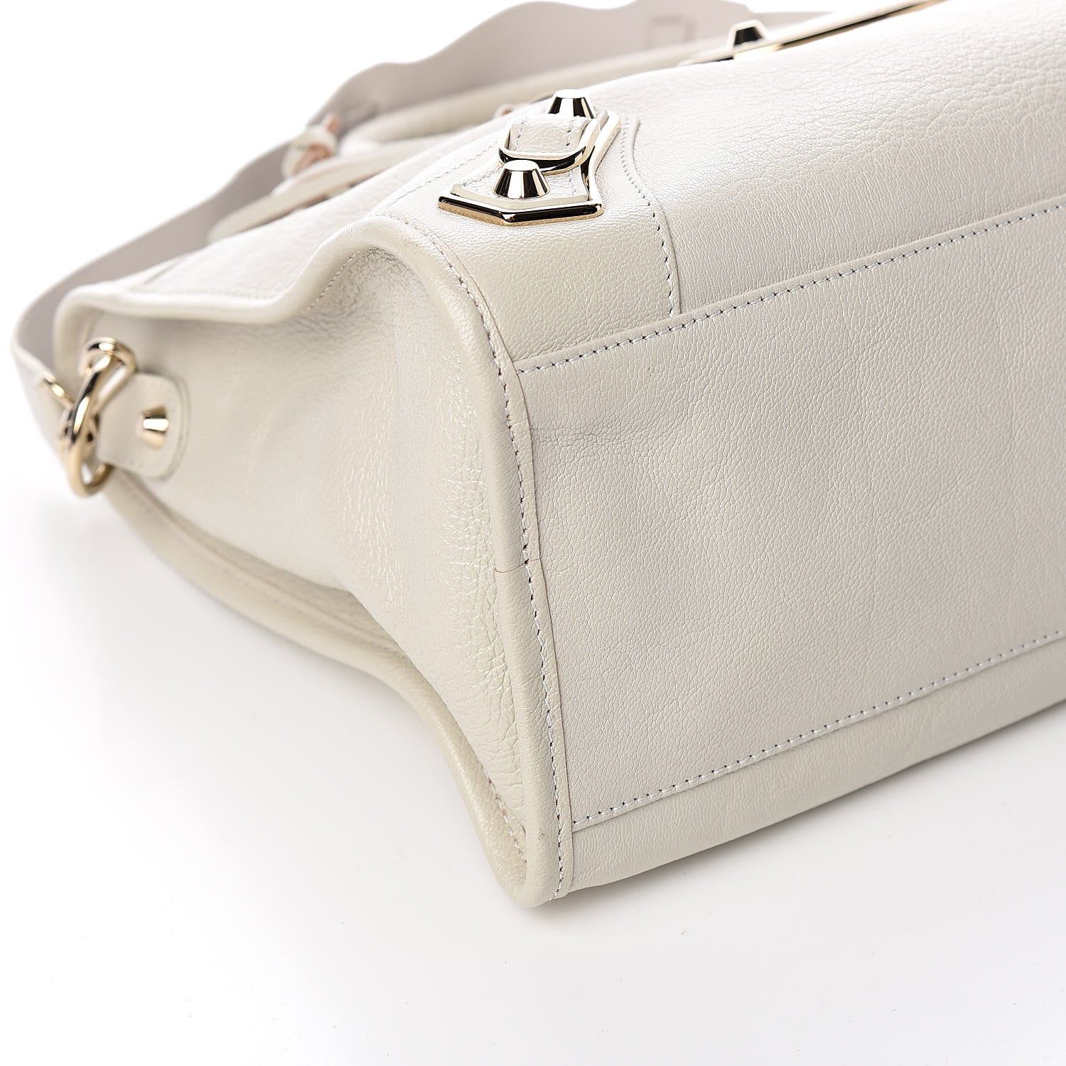 Balenciaga Chevre Gold Metallic Edge Hardware City Cream 9 of 11