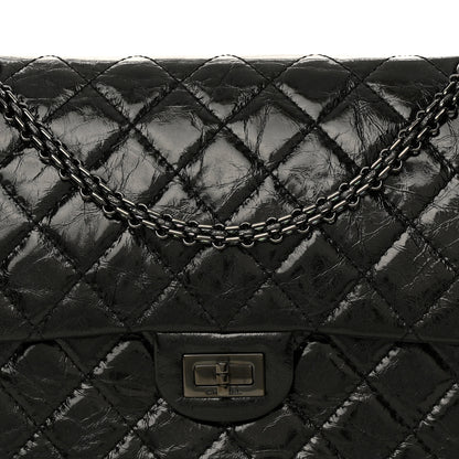 Chanel Glazed Calfskin Quilted 2.55 Reissue 226 Flap So Black 8 of 10