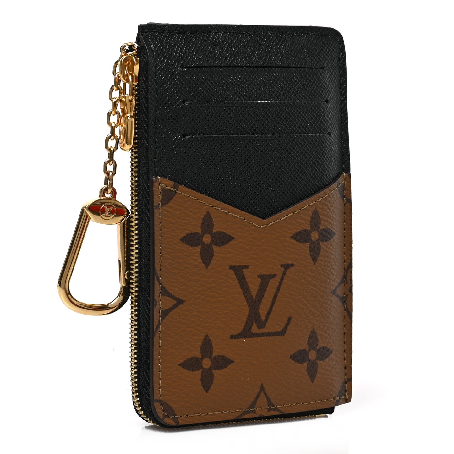 Reverse Monogram Recto Verso Card Holder Brown