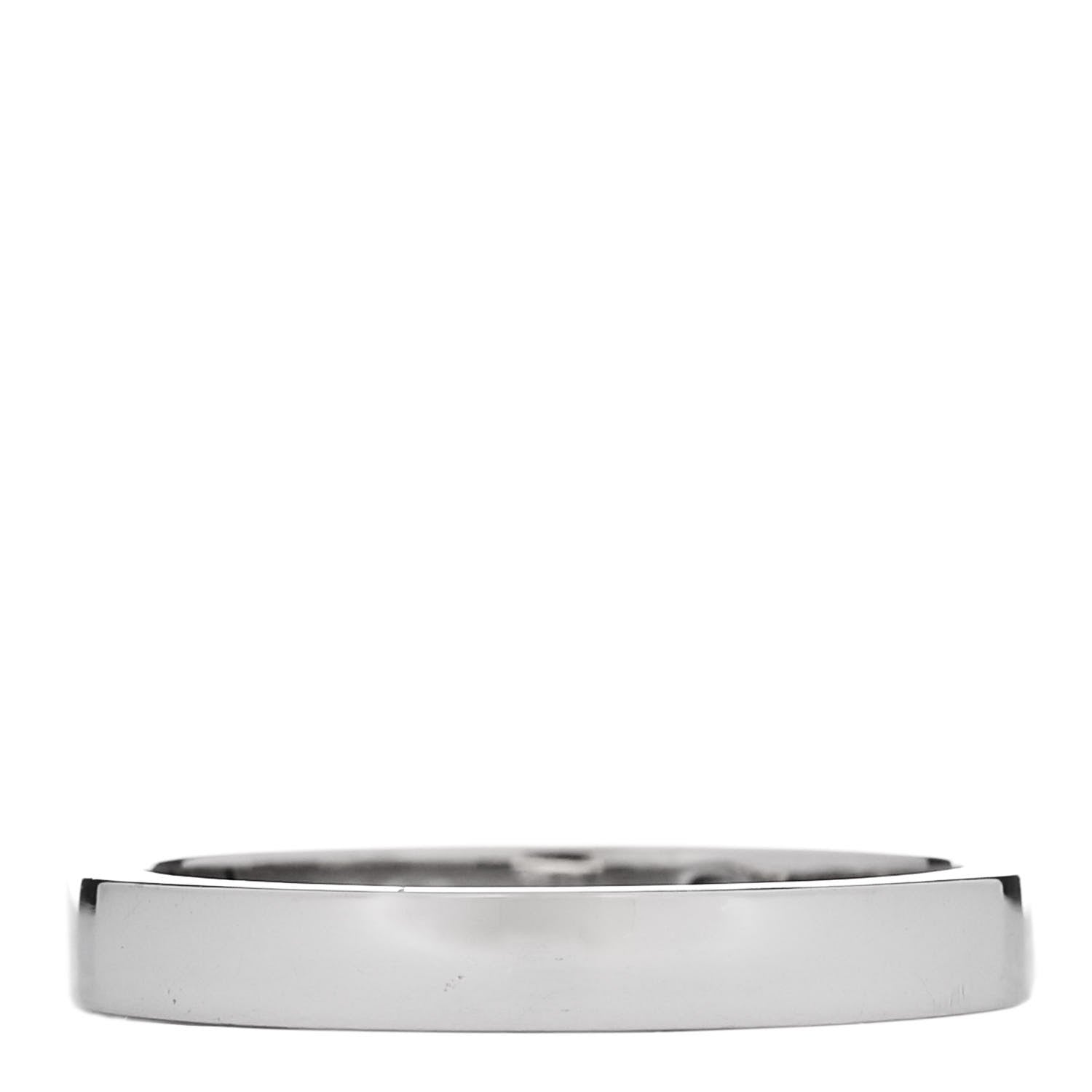 Cartier Platinum Diamond 3mm C De Cartier Wedding Band Ring 55 7.25 3 of 4