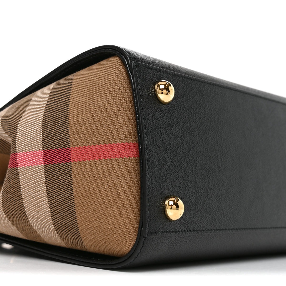 Calfskin Mega Check Small Banwell Tote Black