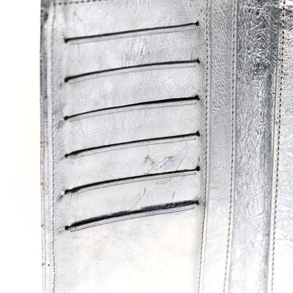 Chanel Metallic Aged Calfskin Quilted Reissue Long Flap Wallet Light Silver 5 of 15