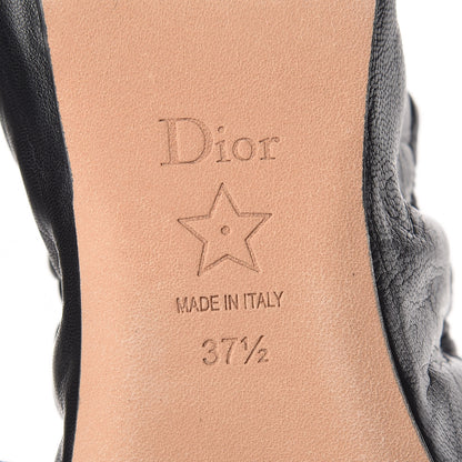 Christian Dior Lambskin Baby-D Ballet Flats 37.5 Black 6 of 9