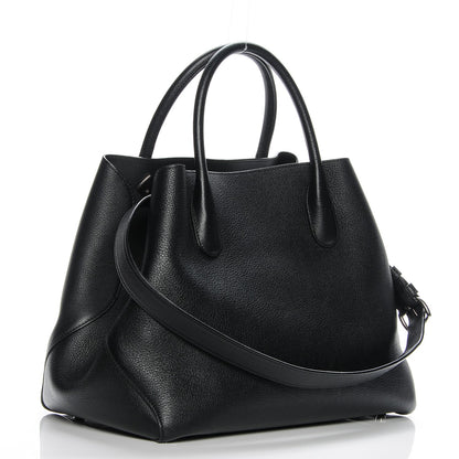 Christian Dior Supple Grained Calfskin Large Open Bar Tote Black 3 of 7