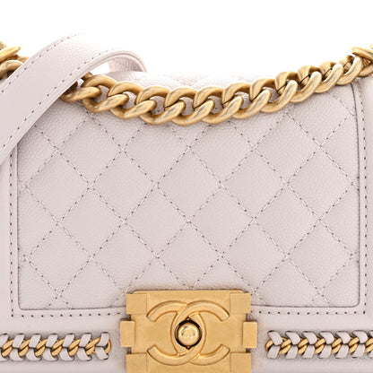Chanel Caviar Quilted Small Chain Around Boy Flap  Light Purple 7 of 11