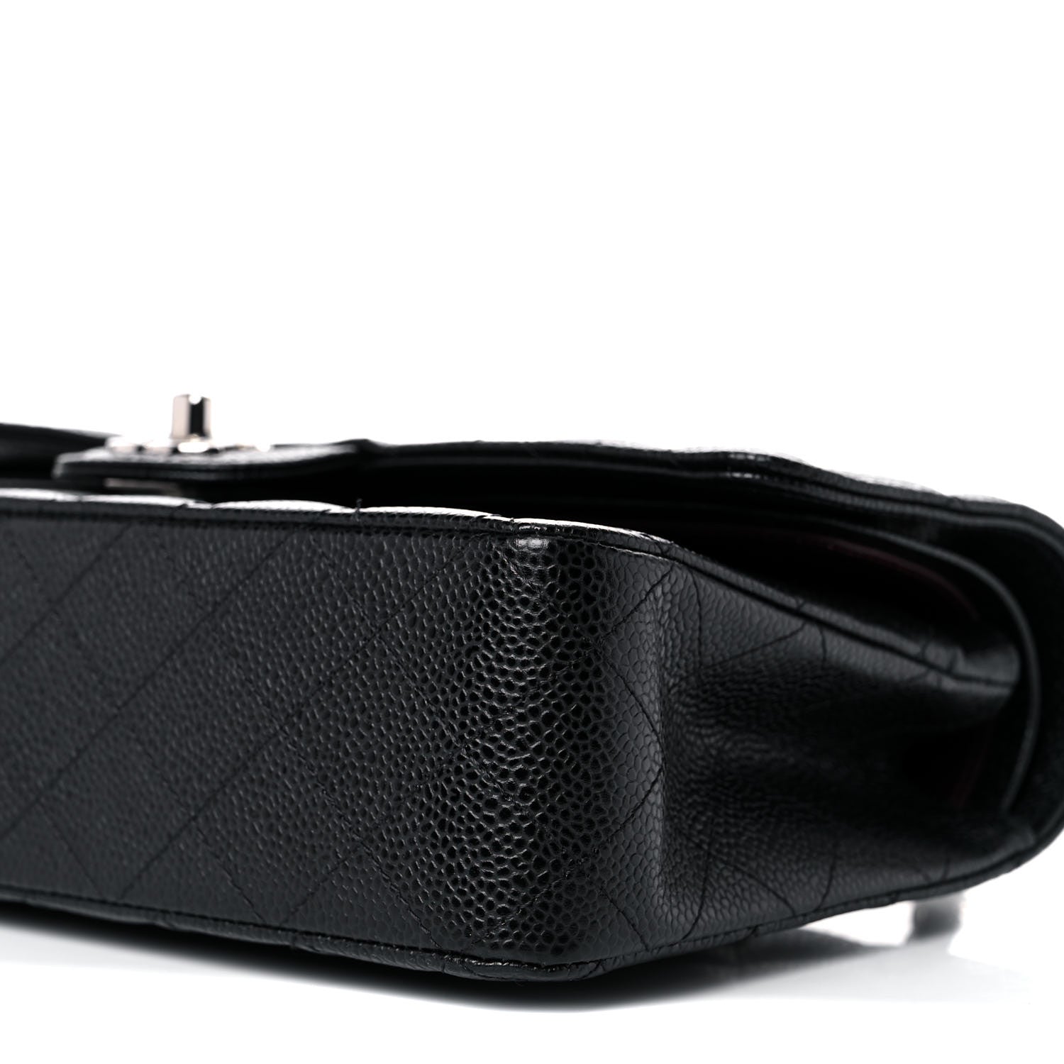 Chanel Caviar Quilted Medium Double Flap Black 8 of 10