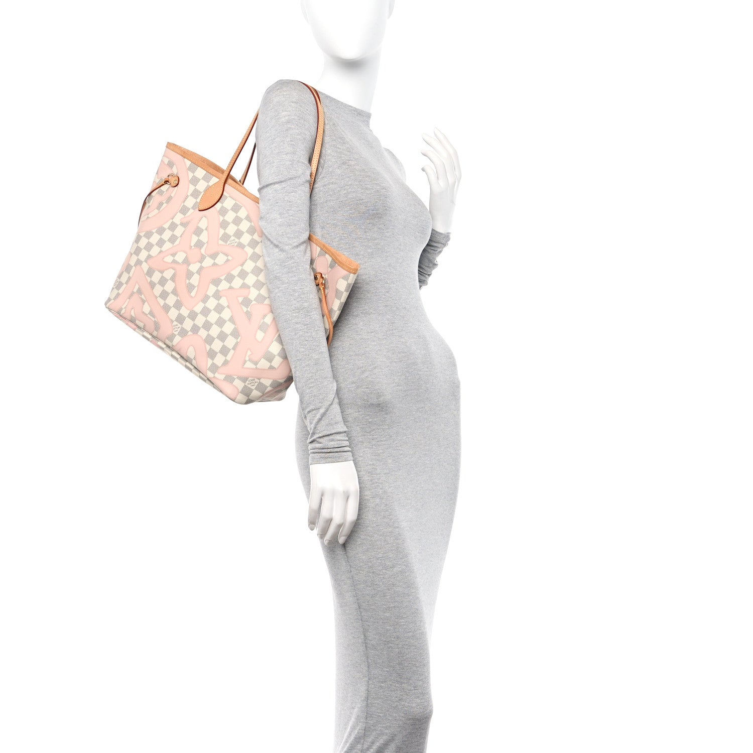 Louis Vuitton Damier Azur Tahitienne Neverfull MM 3 of 10