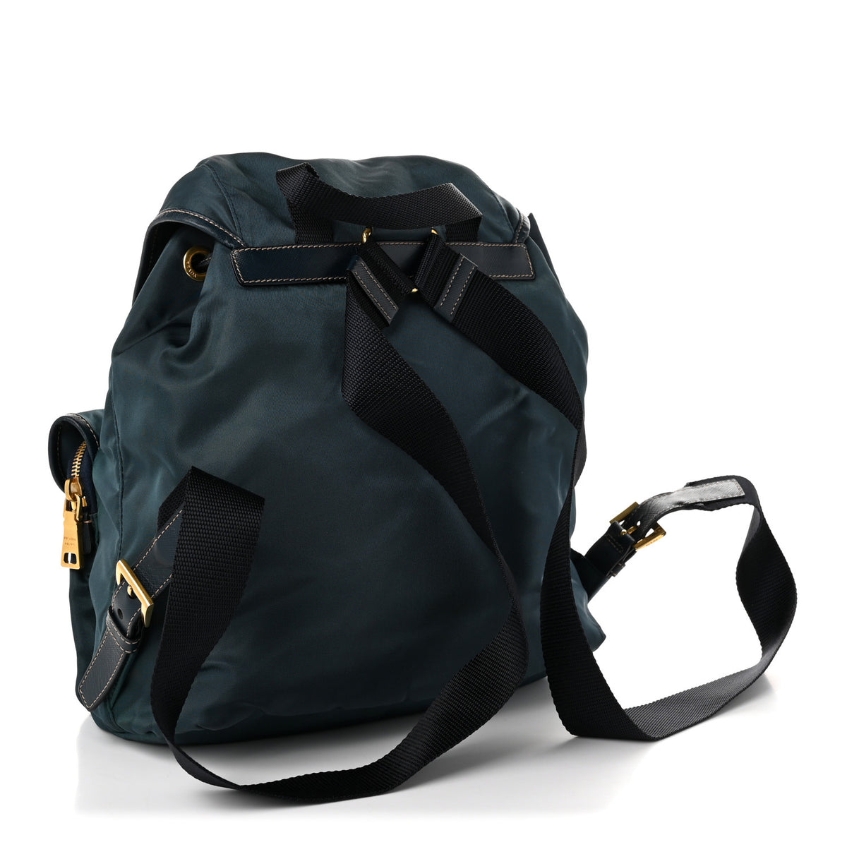 Tessuto Nylon Saffiano Vela Backpack Denim