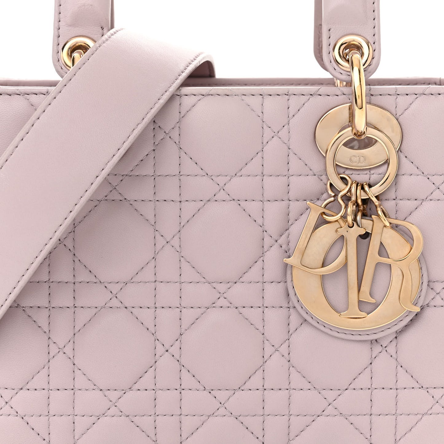 Lambskin Cannage Small My ABCDior Lady Dior Light Pink