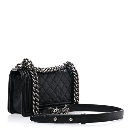 Chanel Caviar Quilted Small Boy Flap Black 2 of 10