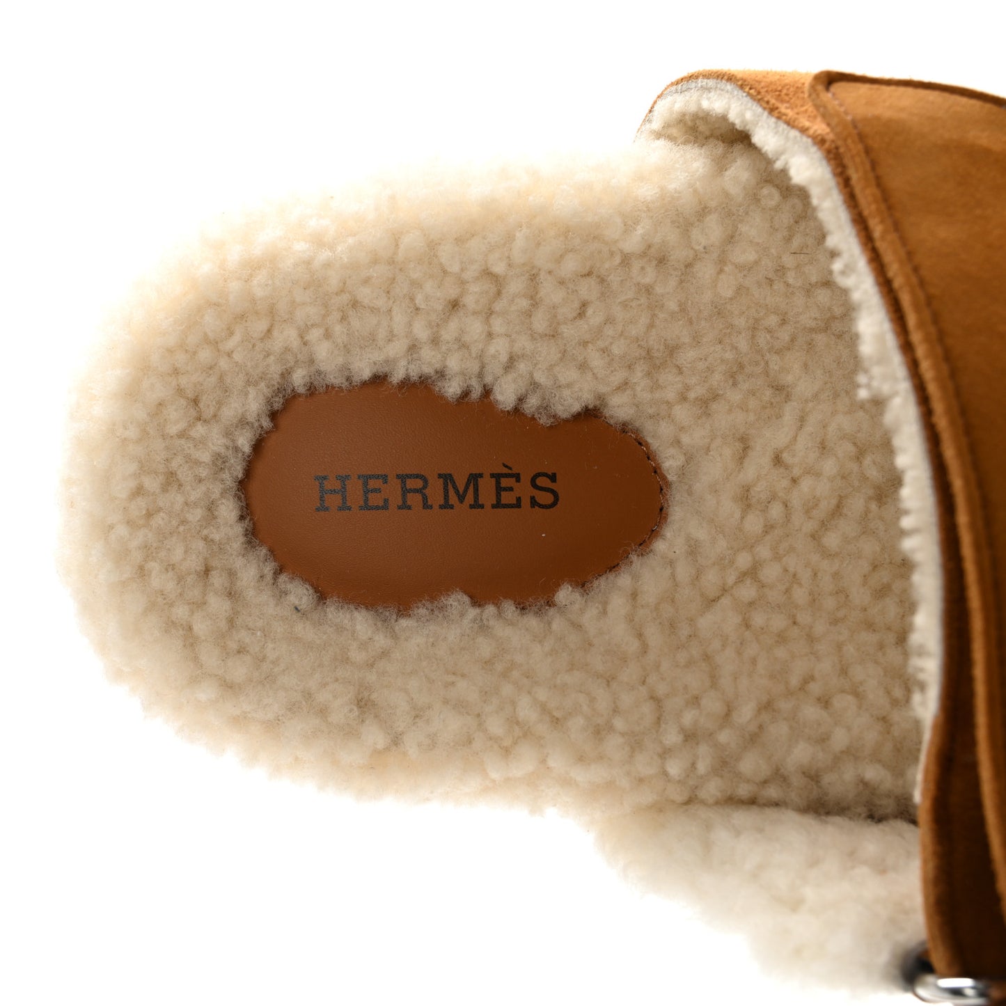 Suede Goatskin Woolskin Womens Chypre Sandals 38 Naturel Ecru