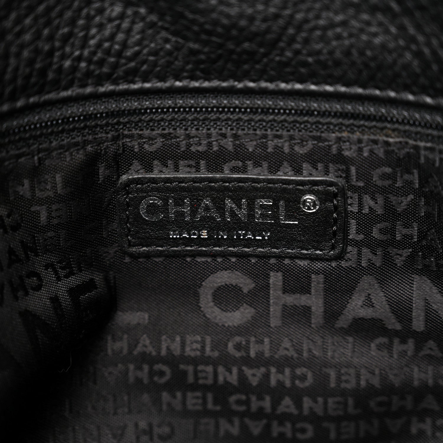 Chanel Grained Calfskin Tassel Hobo Black 6 of 9