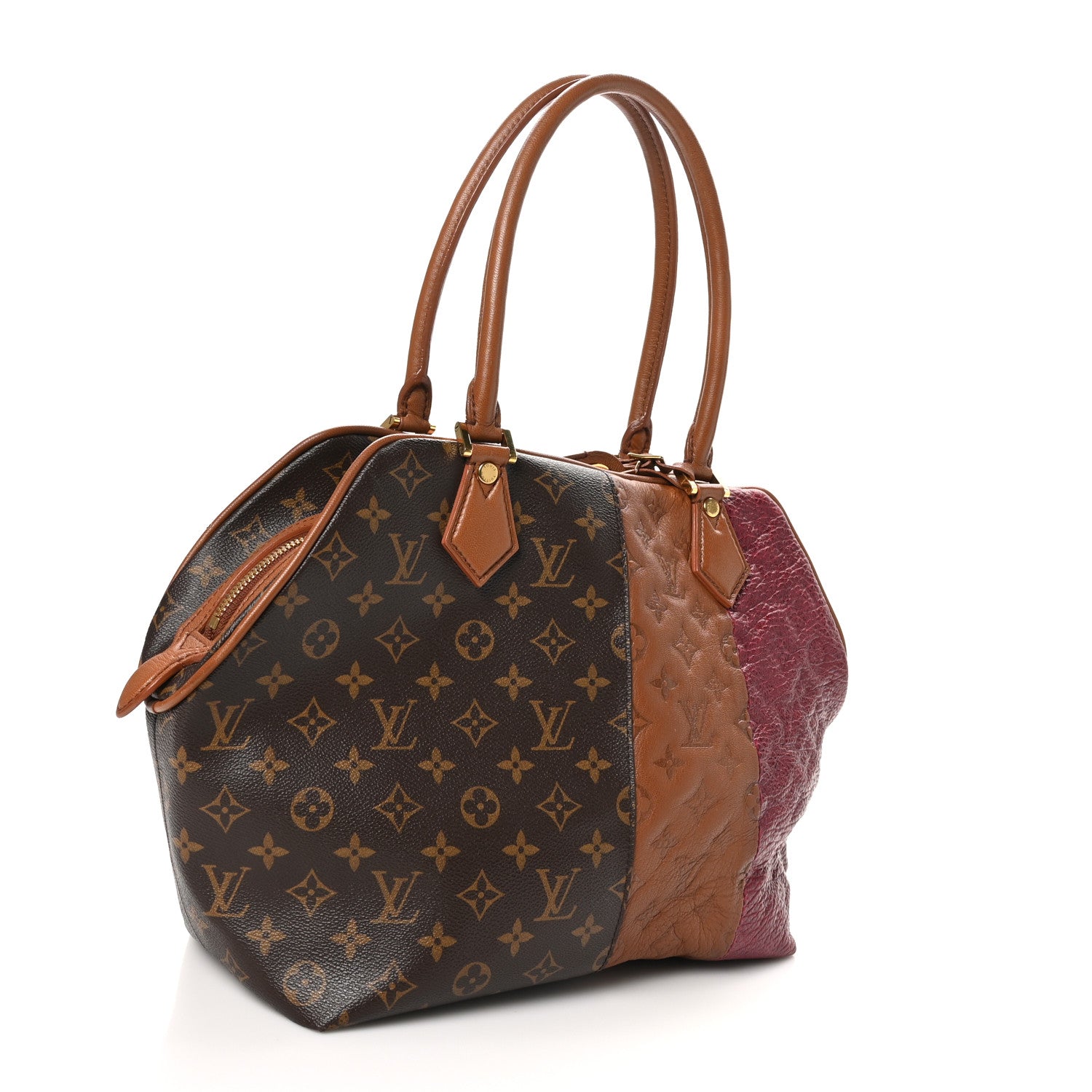 Louis Vuitton Monogram Stripes Medium Bag Bordeaux 3 of 17