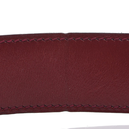 Hermes Togo Box 32mm H Belt 85 Black Rouge H 11 of 18