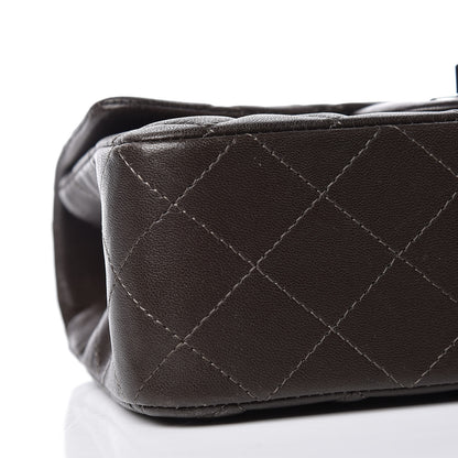 Chanel Lambskin Quilted Mini Rectangular Flap Dark Brown 12 of 17