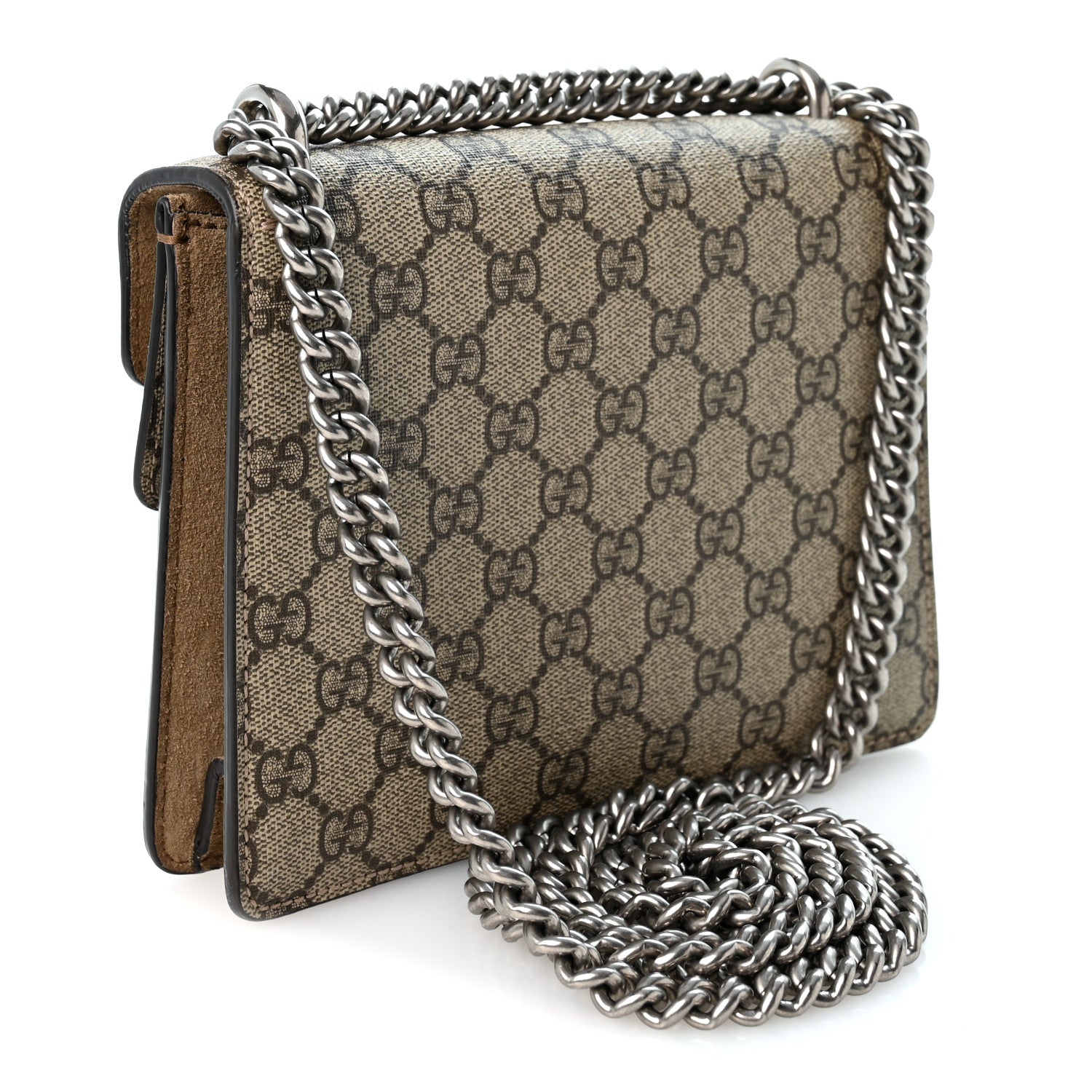 Gucci GG Supreme Monogram Mini Dionysus Shoulder Bag Taupe 3 of 11