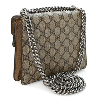Gucci GG Supreme Monogram Mini Dionysus Shoulder Bag Taupe 3 of 11