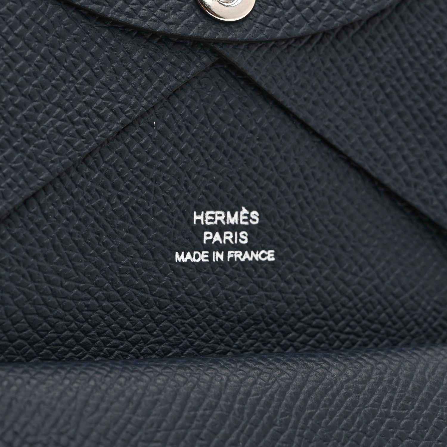 Hermes Epsom Verso Calvi Duo Card Case Bleu Indigo 6 of 8